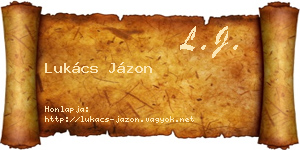 Lukács Jázon névjegykártya