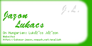 jazon lukacs business card